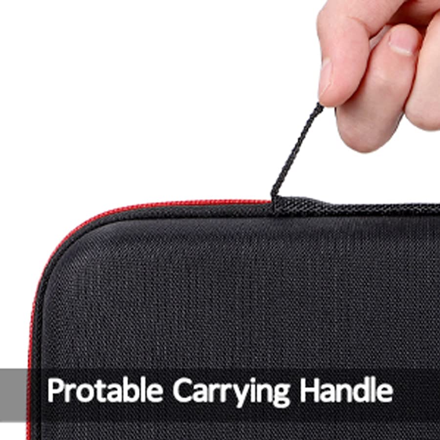 Vaguelly Case: Hard EVA Case for Handheld Dual Mic Bag Hard Carrying Travel Case