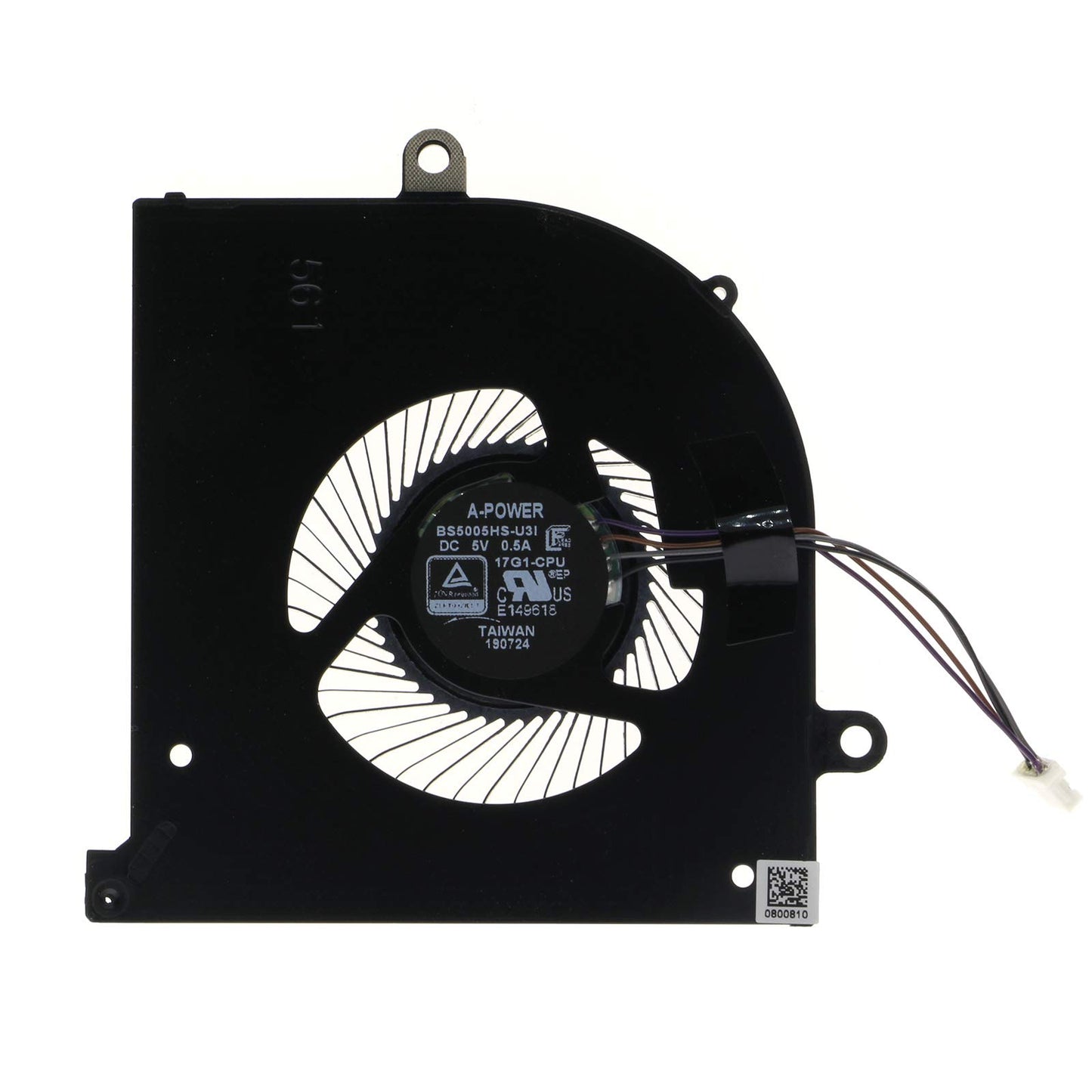 CPU & GPU Cooling Fan Set Replacement for MSI GS75 Stealth 8SE/8SF/9SE & P75 Creator 9SF (MS-17G1/MS-17G2), P/N BS5005HS-U3I BS5005HS-U3J, 17G1-CPU