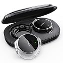 On Ear Bluetooth Headphones 5.4, Open Ear Headphones Wireless with 4 Microphones, Water-Drop Shaped Clip On Noise Cancelling Sport Headset Bluetooth