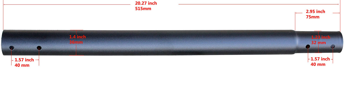 VideoSecu Adjustable Extension Pole for Brand VideoSecu MLCE7N2 Ceiling Mount MLCE7NPipe2 WV2