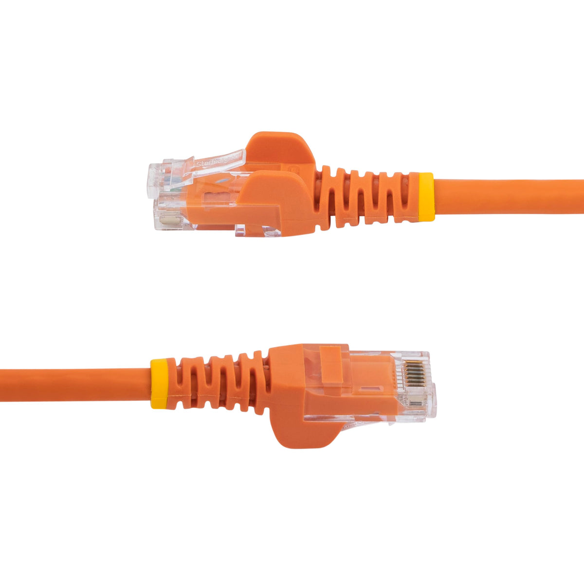 StarTech 75ft CAT6 Ethernet Cable - Orange CAT 6 Gigabit Ethernet, 100W PoE RJ45 Network/Patch Cord Snagless, Strain Relief