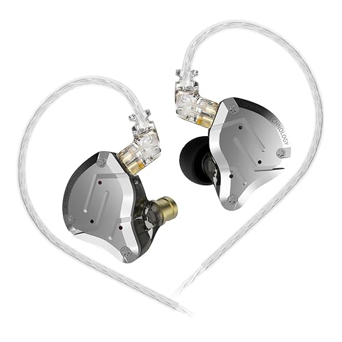 KZ ZS10 Pro in Ear Monitor, IEM Earbuds Headphone, Gaming Earbuds with 4BA and 1DD Drivers, KZ HiFi IEM Earphone Upgraded ZS10 with Detachable 0.75mm