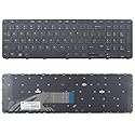 New US Black Keyboard (NO-Backlit with Frame) Replacement for HP ProBook 450 G4 455 G4 450 G3 455 G3 470 G3 Laptop English Keyboard