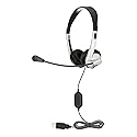 Egghead® Personal Stereo Headset with Adjustable Headband, Foam Ear Cushions, Flexible Uni-Directional Microphone, and Tangle-Free Tri-Shield Cord…
