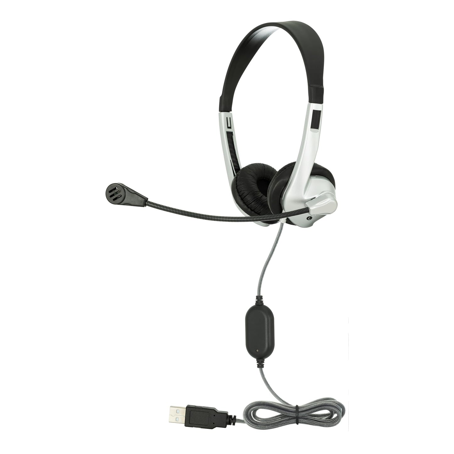 Egghead® Personal Stereo Headset with Adjustable Headband, Foam Ear Cushions, Flexible Uni-Directional Microphone, and Tangle-Free Tri-Shield Cord…