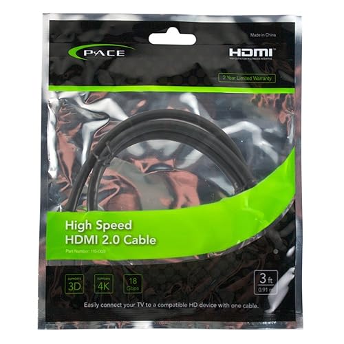 Pace International 115-003 High Speed & Cl3 Rated Hdmi 3'