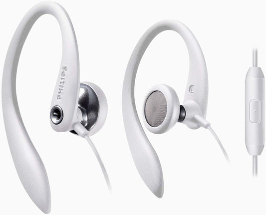 PHILIPS Over The Ear Sport Earbuds with Mic, Earphones for Sports, Running and Gym