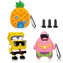 [3 Pack] Funny Airpod Case for AirPod 2/1, 3D Cartoon Character Cute Airpods 1&2 Case Kawaii AirPods 1/2 Cover for Men Boys Gift Protective Silicone