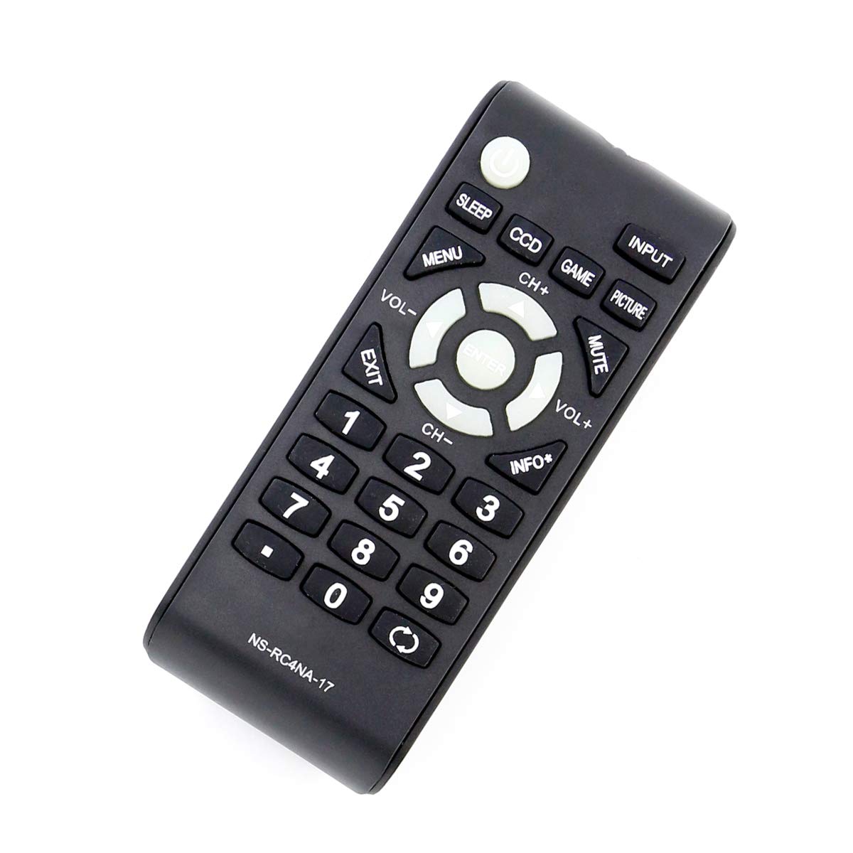 New NS-RC4NA-17 Replaced Remote Control fit for Insignia TV NS-24D510NA17 NS-32D310MX17 NS-32D310NA17 NS-40D510MX17 NS-48D510NA17 NS-39D310NA17