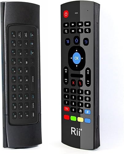 Rii MX3 Multifunction 2.4G Fly Mouse Mini Wireless Keyboard & Infrared Remote Control & 3-Gyro + 3-Gsensor for Google Android Smart TV, IPTV, HTPC