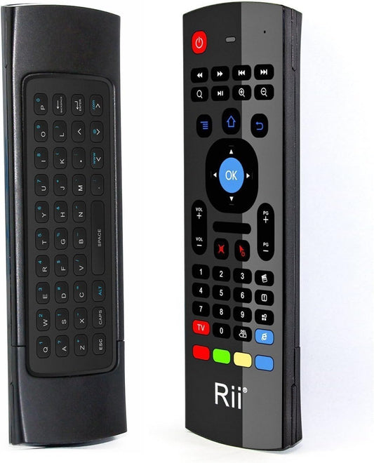 Rii MX3 Multifunction 2.4G Fly Mouse Mini Wireless Keyboard & Infrared Remote Control & 3-Gyro + 3-Gsensor for Google Android Smart TV, IPTV, HTPC