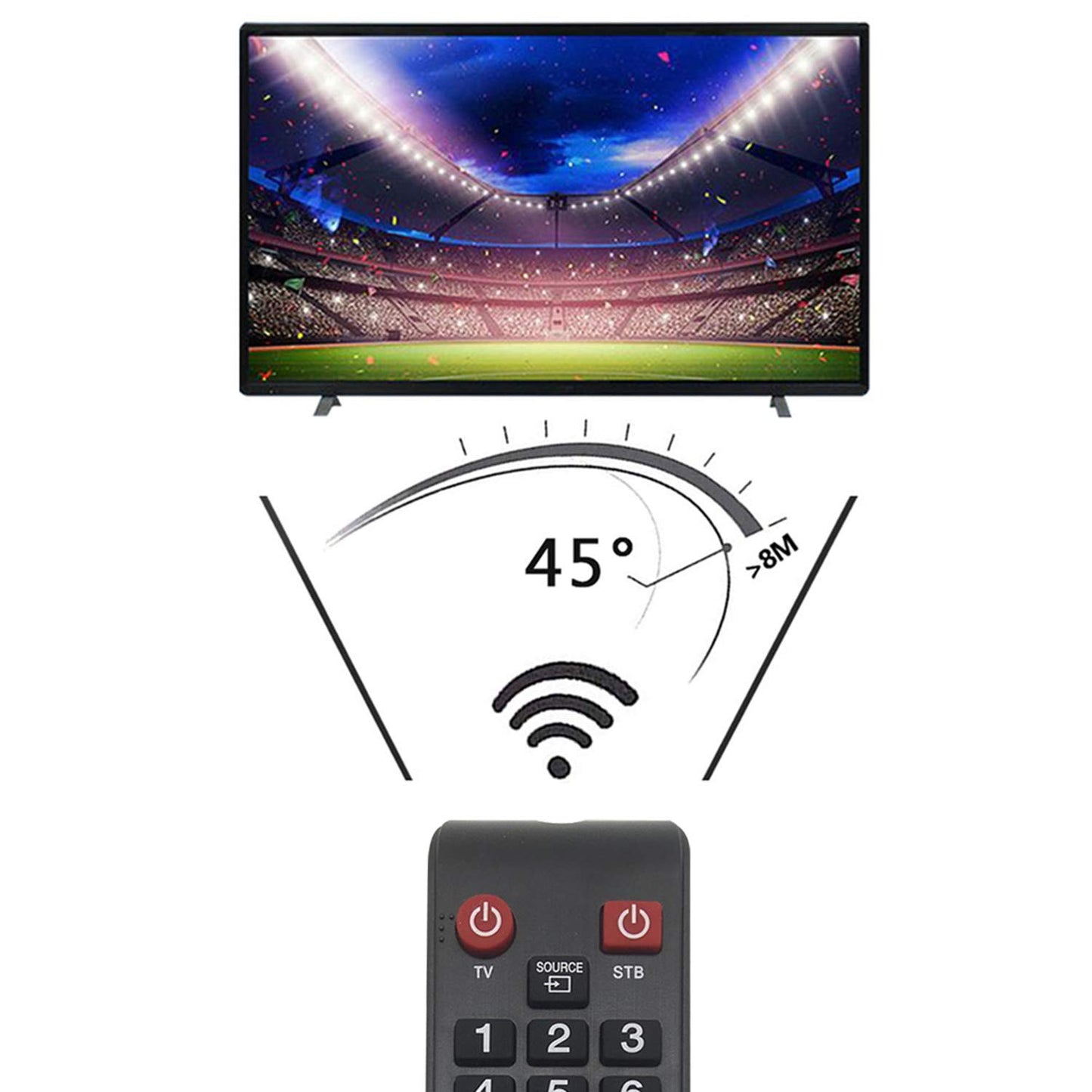 New Replacement Samsung TV Remote Control BN59-01178W for Samsung LCD LED Smart TV BN59-01199F BN59-00857A AA59-00637A AA59-00652A BN59-01259E - No