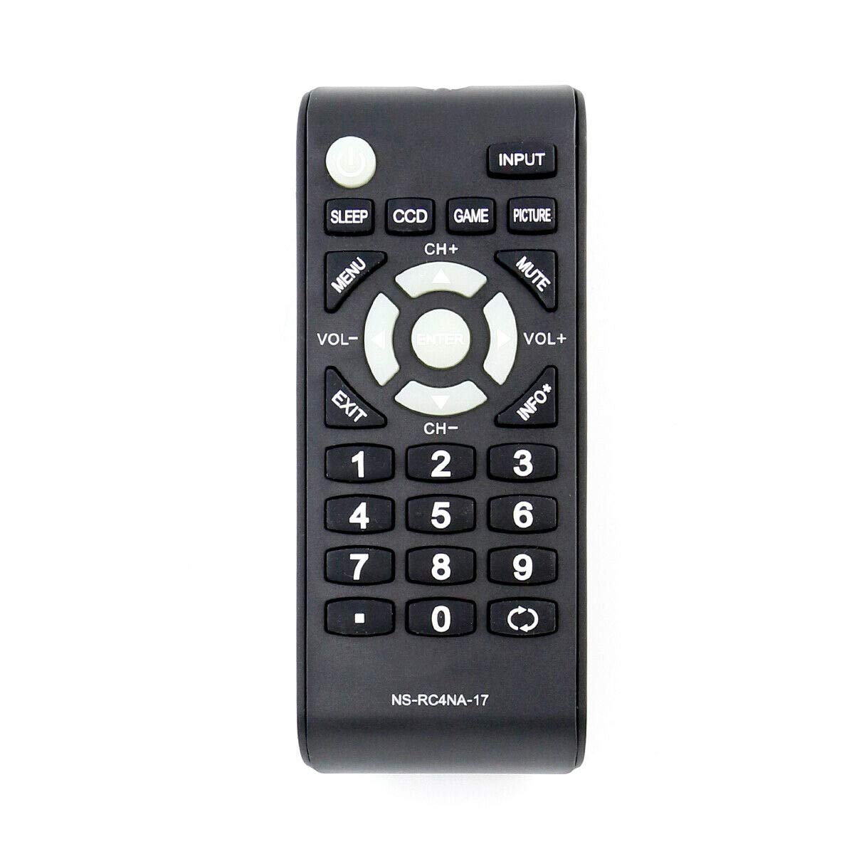 Replacement TV Remote Control Controller for Insignia TV NS-39D310NA17 NS-40D510MX17 NS-40D510NA17 NS-55D510NA17
