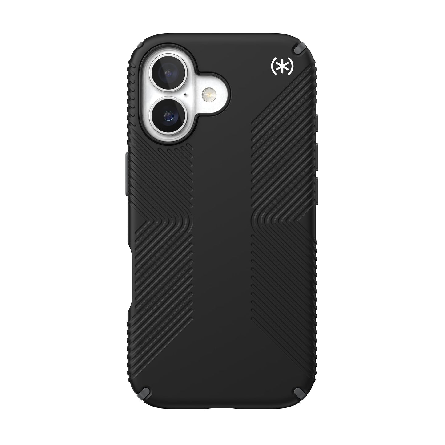 Speck PRESIDIO2 Grip for iPhone 17 Case, MagSafe-Compatible, Slim Protective Case, Black/Slate Grey/White