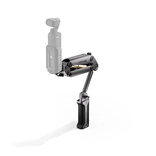 Tilta Hydra Alien Mini Handheld Kit - Titanium Gray | Compatible with DJI Pocket 3, and other action cams/smartphones | Hydraulic Damping | Adjustable