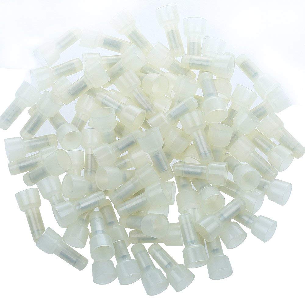 Crimp Cap Nylon Connector 16/14 Gauge Long Neck -100-Pack