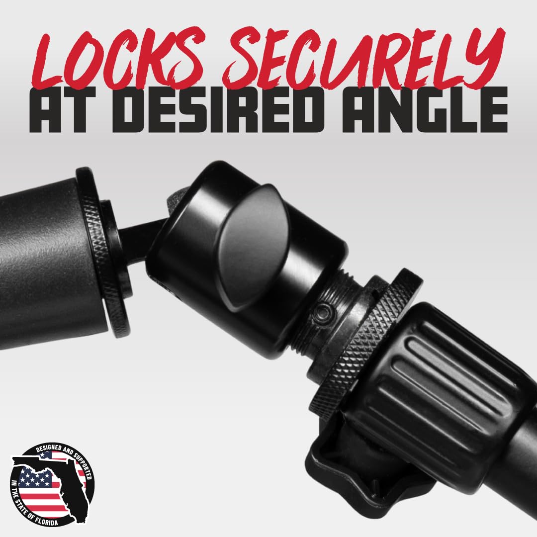 Gator Frameworks Ball-and-Socket Head Microphone Adapter with Angle Adjustment, (GFW-MIC-BALLHEAD-MT)