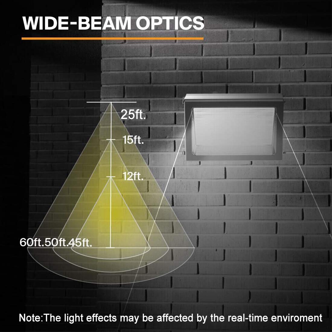 ledmo LED Wall Pack Lights 120W - 15600LM Switch Control 5000K Wall Mount Lighting Commercial and Industrial Outdoor Security Flood Lighting