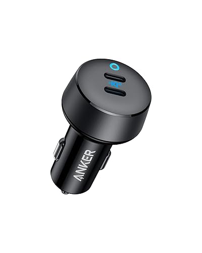 Anker USB C Car Charger, 40W 2-Port PowerIQ 3.0 Type C Adapter, iPhone 17 Car Charger, PowerDrive III Duo with Power Delivery for iPhone 17/17 Pro