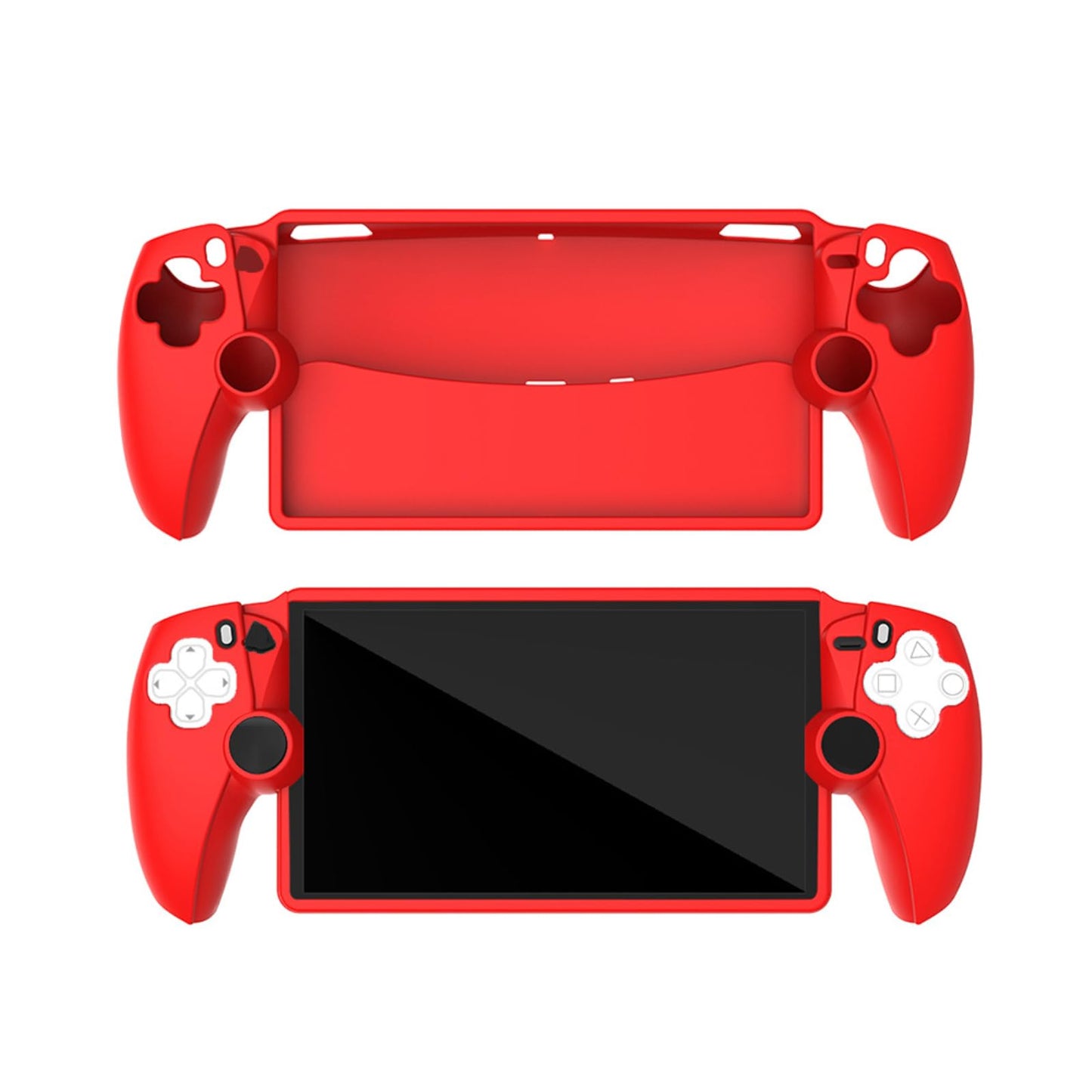 Ferbao Silicone Cover for PS Portal, Protective Case Compatible with PlayStation Portal, Silicone Skin Cover for PS Portal Game Console (Red)