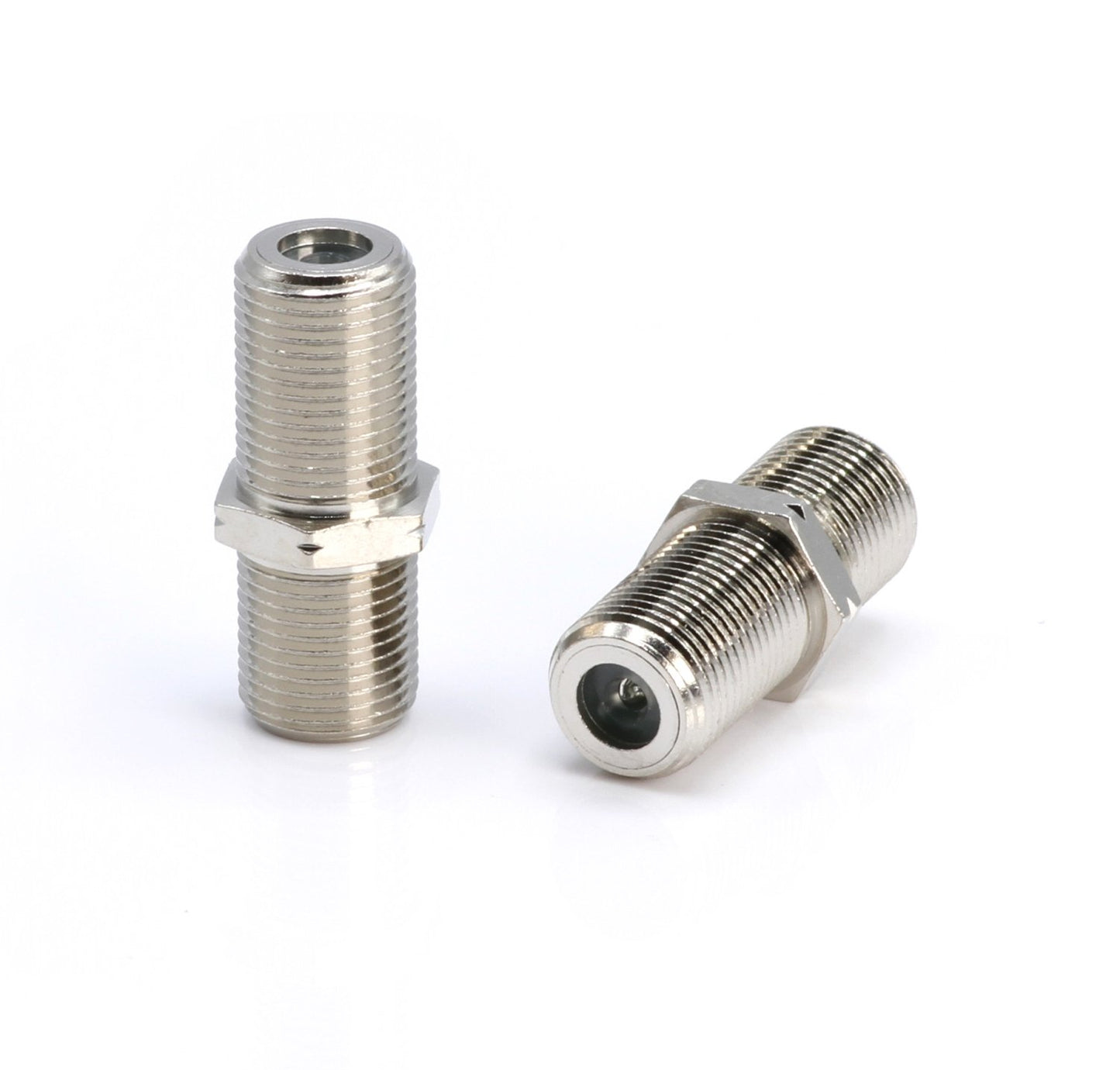 THE CIMPLE CO Coaxial Cable Connectors for RG6, RG59, RG58, RG11 - Female-to-Female F81 Coax Splices - Barrel Couplers for Extending Cables - 3 GHz