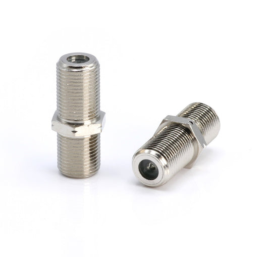 THE CIMPLE CO Coaxial Cable Connectors for RG6, RG59, RG58, RG11 - Female-to-Female F81 Coax Splices - Barrel Couplers for Extending Cables - 3 GHz