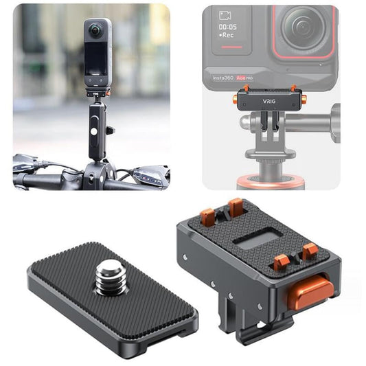 Coyktonty Quick Release Mount for Insta360 Ace Pro 2/Ace Pro/Ace/ONE X4/ONE X3/ONE X2/Gopro Hero 12,Aluminum Alloy Magnetic Mount Adapter,Quick