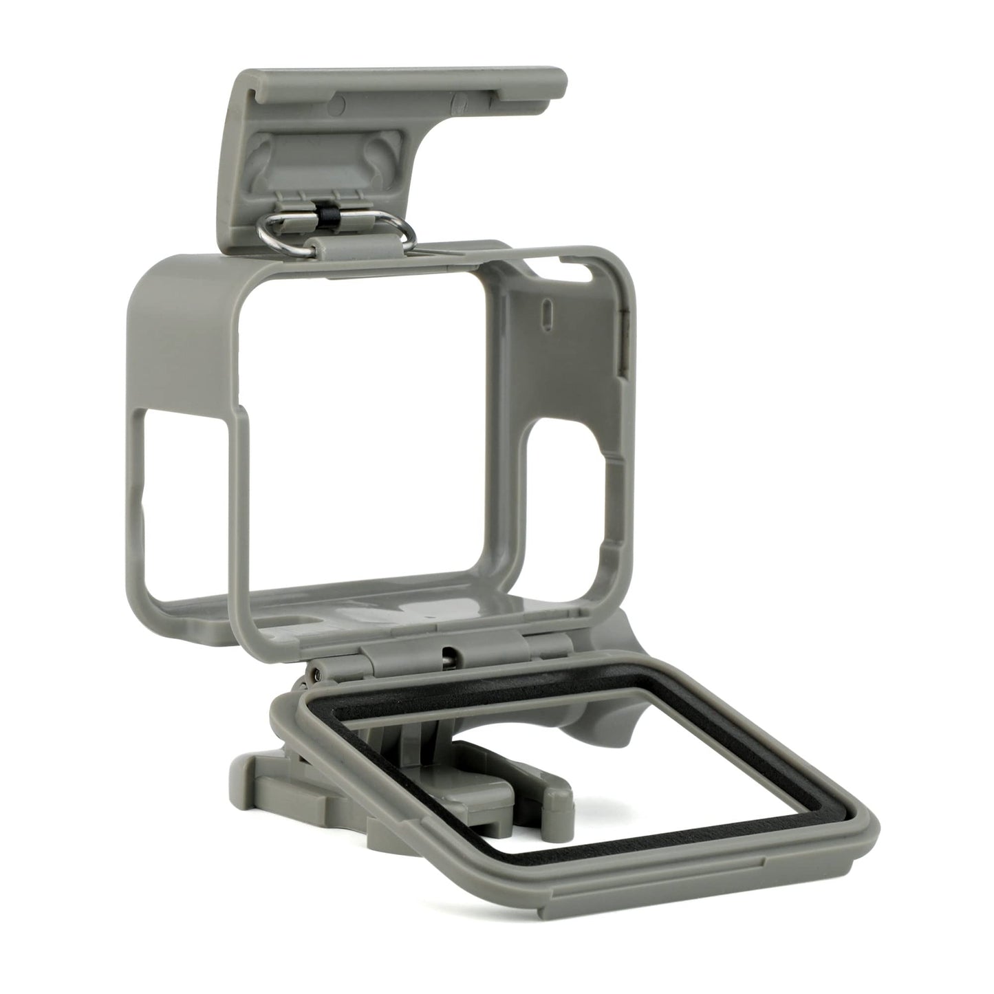 SOONSUN Frame Mount Housing Case for GoPro Hero 5 6 7 Black White Silver Hero 2018 Cameras Protective Housing with Buckle and Screw, All Slots Fully