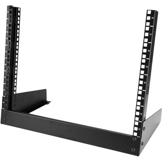StarTech 8U 2-Post Desktop Open-Frame Server Rack, 19in, 110lb (RK8OD)
