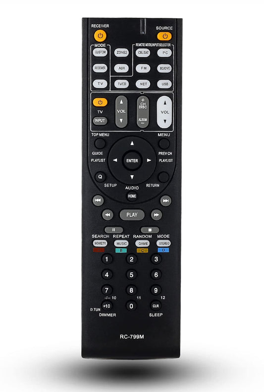 Replacement Remote Control for Onkyo TX-SR608 TX-SR806 TX-SR304 HT-R591 HT-R558 HT-S5400 HT-R690 HT-RC360 TX-NR626 Receiver