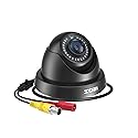 ZOSI 2.0MP FHD 1080p Dome Camera Housing Outdoor Indoor (Hybrid 4-in-1 CVI/TVI/AHD/960H Analog CVBS),24PCS LEDs,80ft IR Night Vision,CCTV Security
