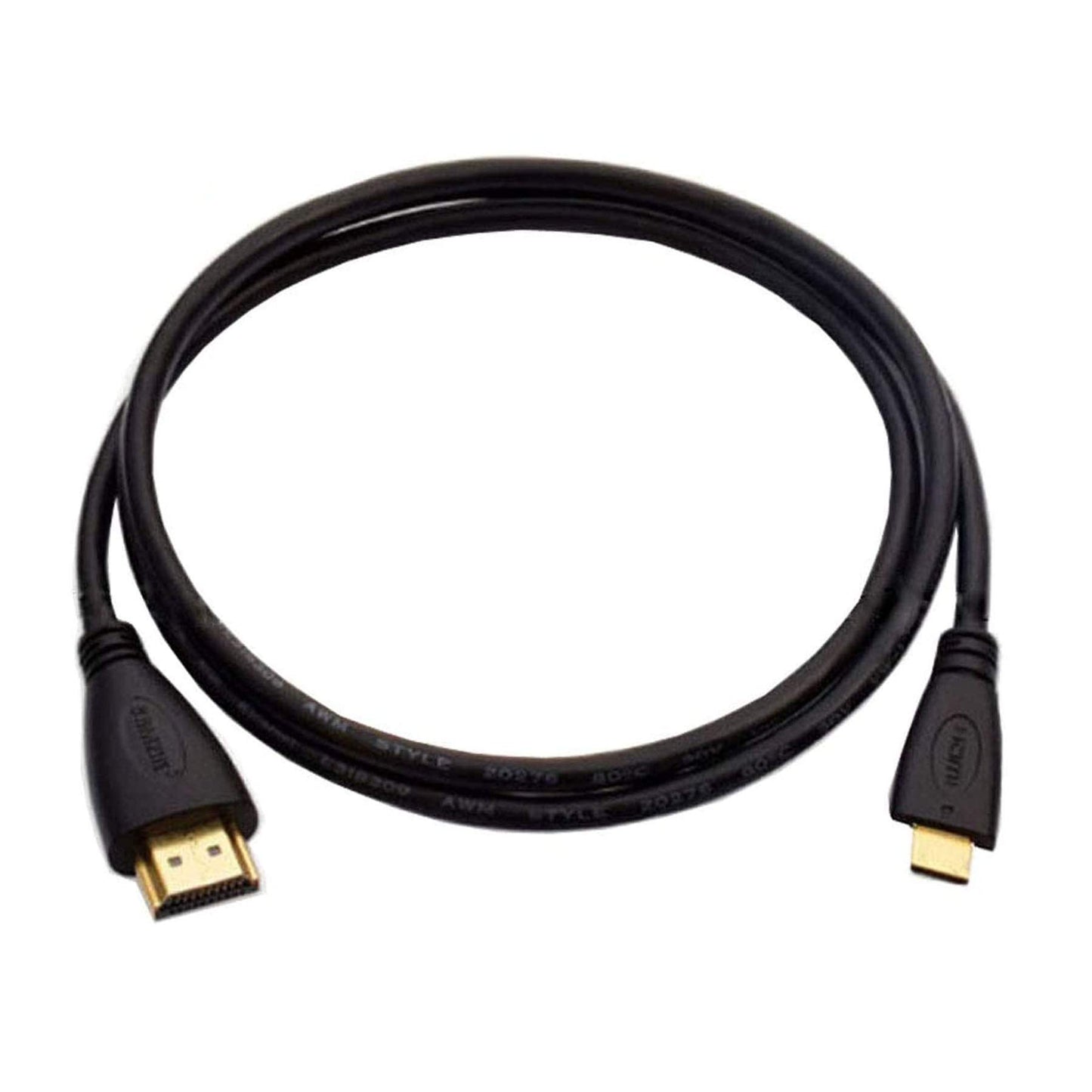 POWE-Tech 1080P Mini HDMI A/V TV Video Cable for Sony CyberShot DSC-WX9 v DSC-HX9 v Camera, 4 FEET
