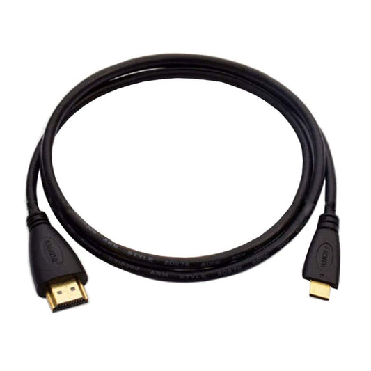 POWE-Tech 1080P Mini HDMI A/V TV Video Cable for Sony CyberShot DSC-WX9 v DSC-HX9 v Camera, 4 FEET