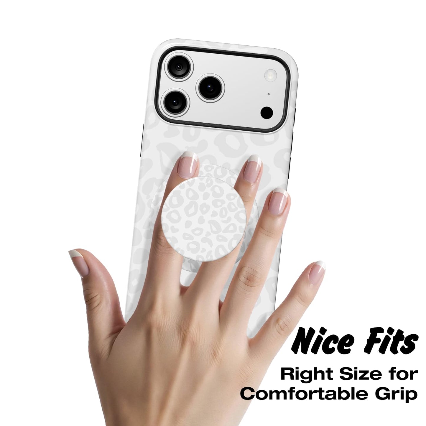 Svanove Cheetah Print Phone Case for iPhone 17 Pro Max Case with Magnetic Phone Grip, Cute Girly Leopard Case Compatible with Magsafe Phone Holder