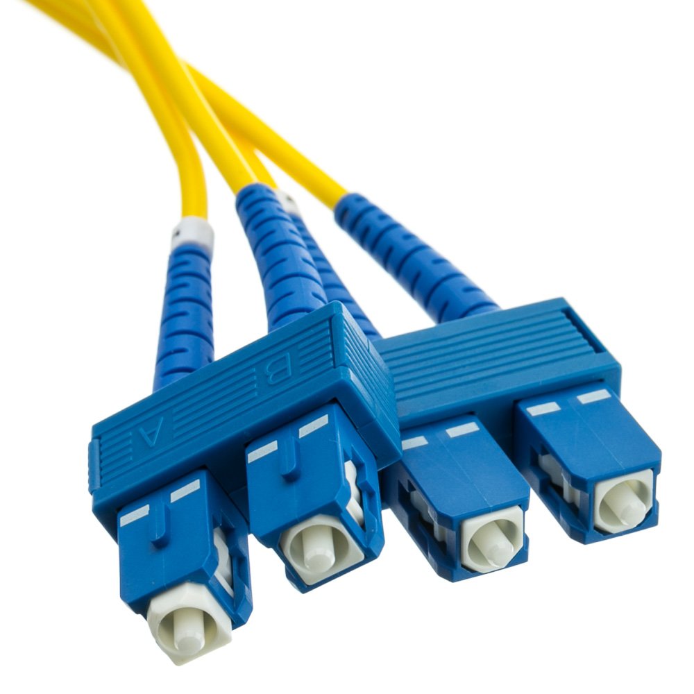 CableWholesale SC to SC OS2 Singlemode Duplex Fiber Patch Cord, 3m/10ft
