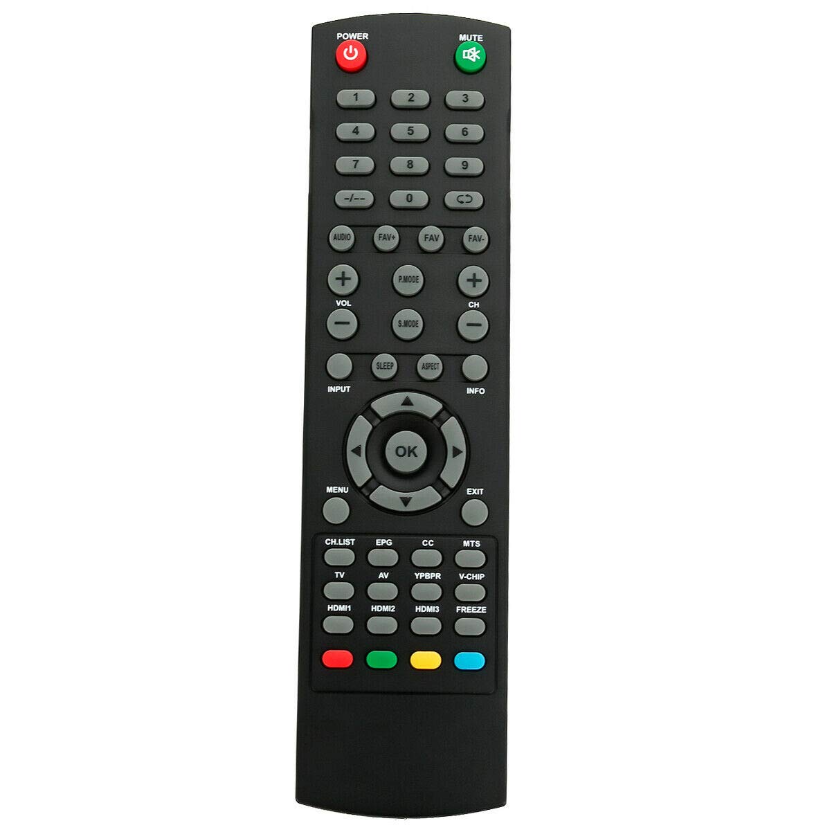 New XK-231A Remote Control Compatible with RCA TV RLED6090 RTU4002 RTU5540-B RLDED4016A-H