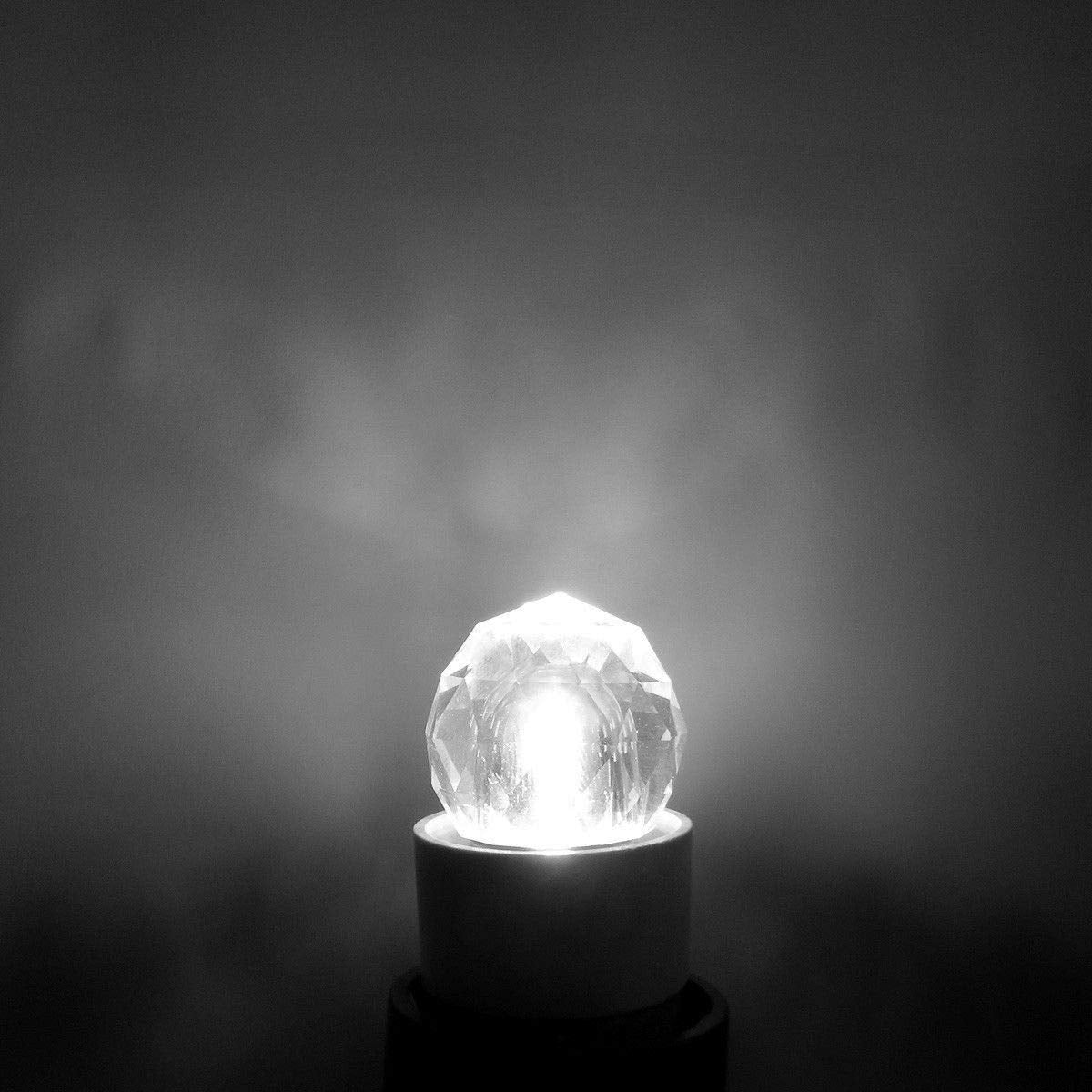 Lxcom Lighting G9 LED Bulb 2W Dimmable Globe Crystal LED Light Bulbs 20W Equivalent G9 Base COB Light Bulbs Daylight White 6500K 150LM 110V for Home