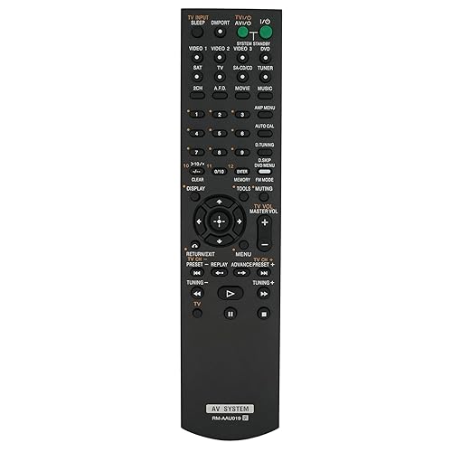 Replaced Remote Control for Sony RMAAU019 STR-DG710 RM-AAU006 STR-DG500 148009711 Home Theater Audio/Video Receiver AV System