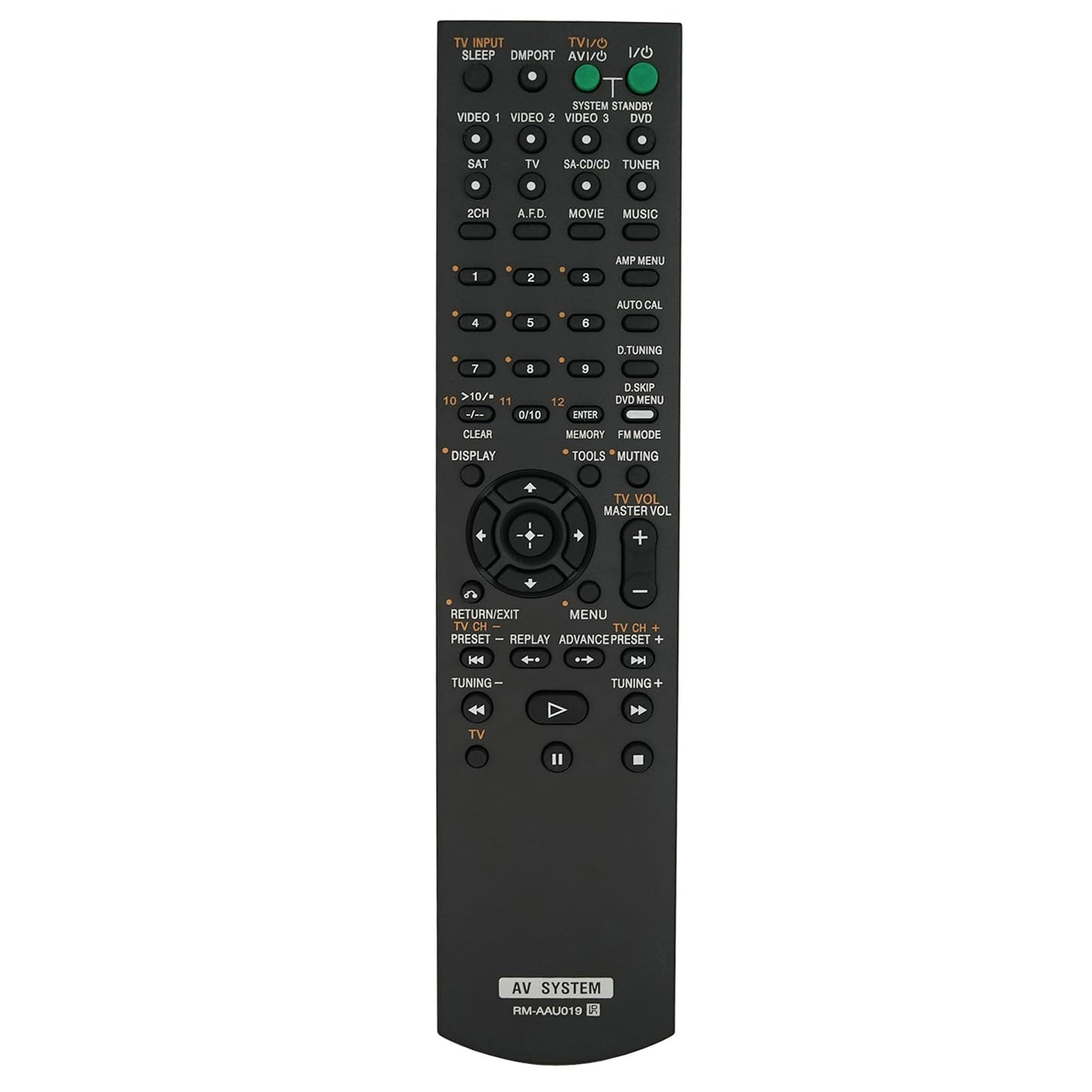 Replaced Remote Control for Sony RMAAU019 STR-DG710 RM-AAU006 STR-DG500 148009711 Home Theater Audio/Video Receiver AV System