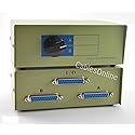 CablesOnline 2-Way A/B DB25 Parallel Printer Rotary Switch Box, Metal (SB-001)