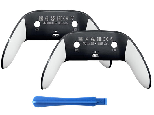 VOOCAT A Pair of Replacement Back Shell Cover Trim for DualSense Edge Controller Compatible with PS5 DSE - Clip-On Housing with OEM-Spec Soft Cam