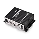 Power Amplifier, Mini 2 Channel HiFi Stereo Auto Car Audio, Power Amplifier Digital Amp with Bass, Treble & Volume Control, for Car, Motorcycle, Boat