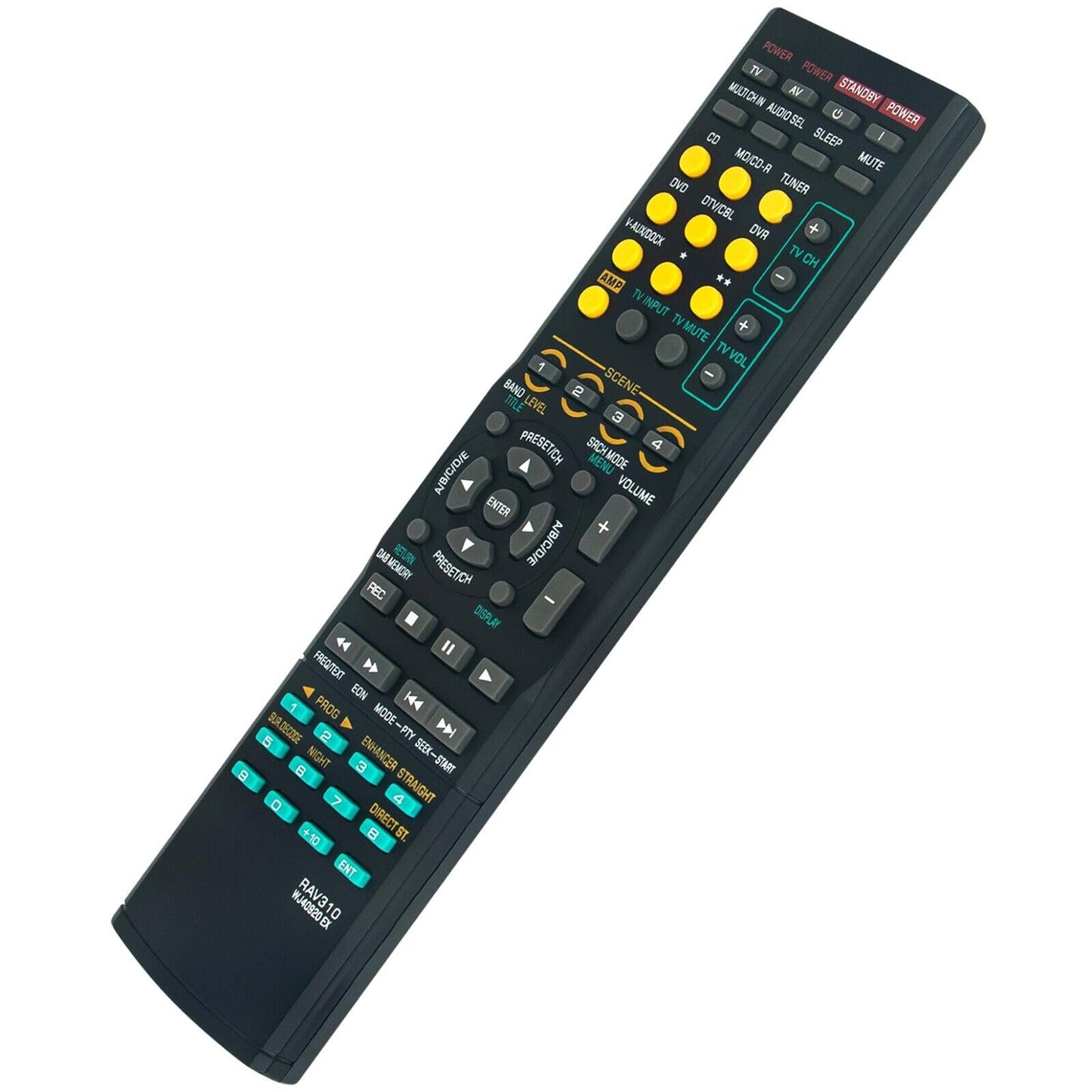 NTQinParts Replacement Remote Control Controller for Yamaha RX-V661 7.1 Channel Home Theater AV Receiver