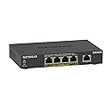 NETGEAR 5-Port PoE Gigabit Ethernet Unmanaged Essentials Switch (GS305P) - with 4 x PoE+ @ 63W, Desktop or Wall Mount