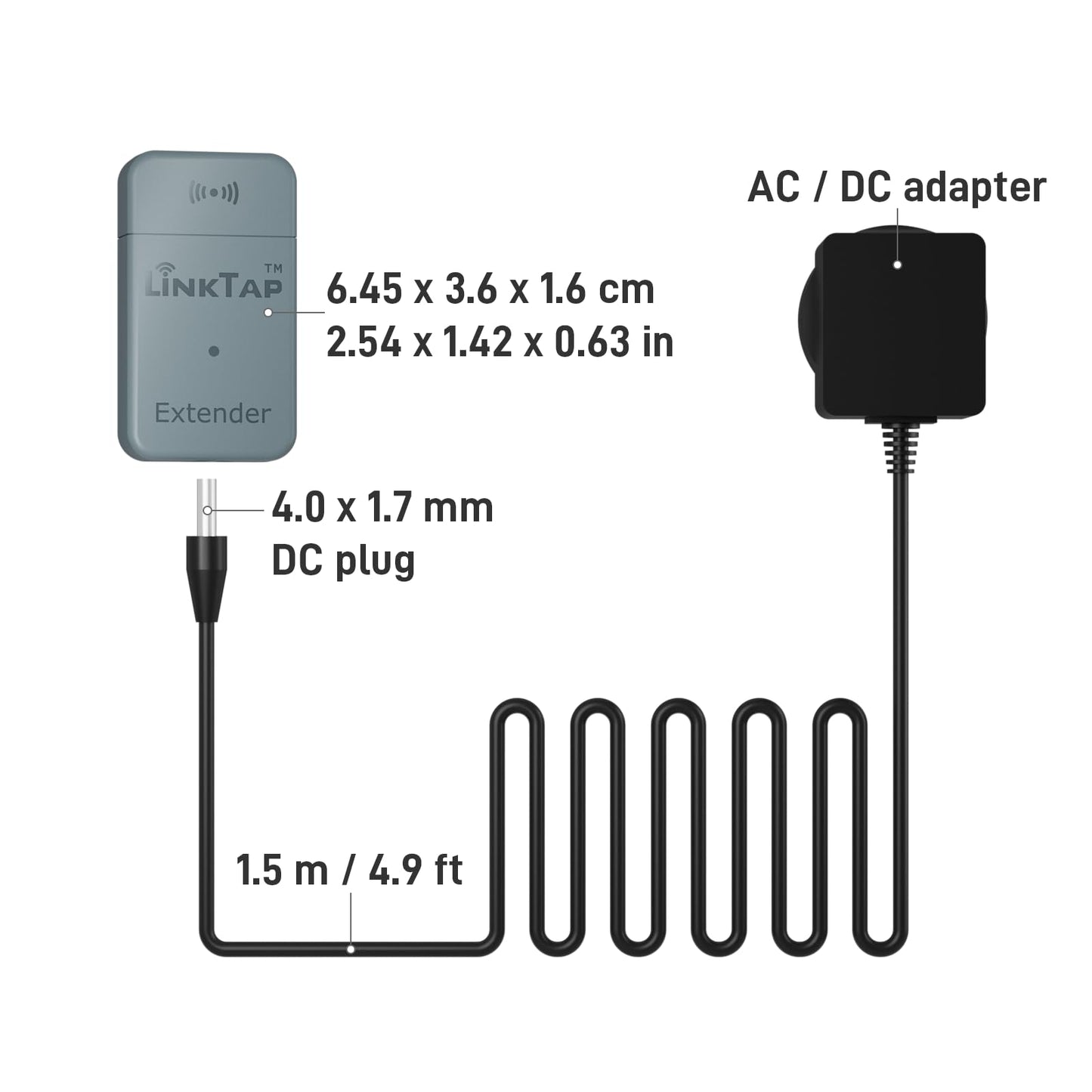 LinkTap Zigbee Extender, Requires LinkTap Gateway, Expands Coverage for Large Gardens, Yards & Complex Terrains, Weatherproof for Indoor & Outdoor