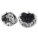 BNKENX 2Pack Professional Outdoor Furry Windscreen Muff Wind Lavalier Microphone Wind Screen Furry Muffs Windscreen Muff Windproof Lavalier Microphone