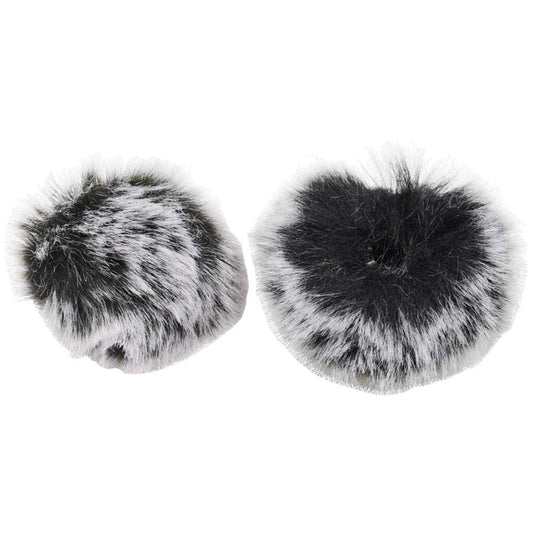 BNKENX 2Pack Professional Outdoor Furry Windscreen Muff Wind Lavalier Microphone Wind Screen Furry Muffs Windscreen Muff Windproof Lavalier Microphone