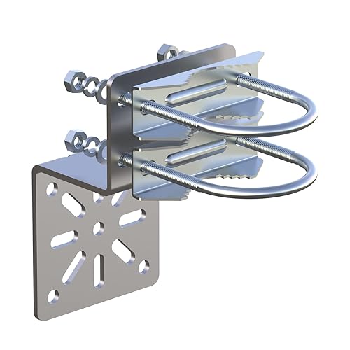 Aimeboost Pole Mount Bracket Anti Vibration Antenna Mount Universal Wall Mounting Bracket [ Without The Pole ] for Security Camera PTZ Dome Indoor