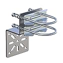 Aimeboost Pole Mount Bracket Anti Vibration Antenna Mount Universal Wall Mounting Bracket [ Without The Pole ] for Security Camera PTZ Dome Indoor