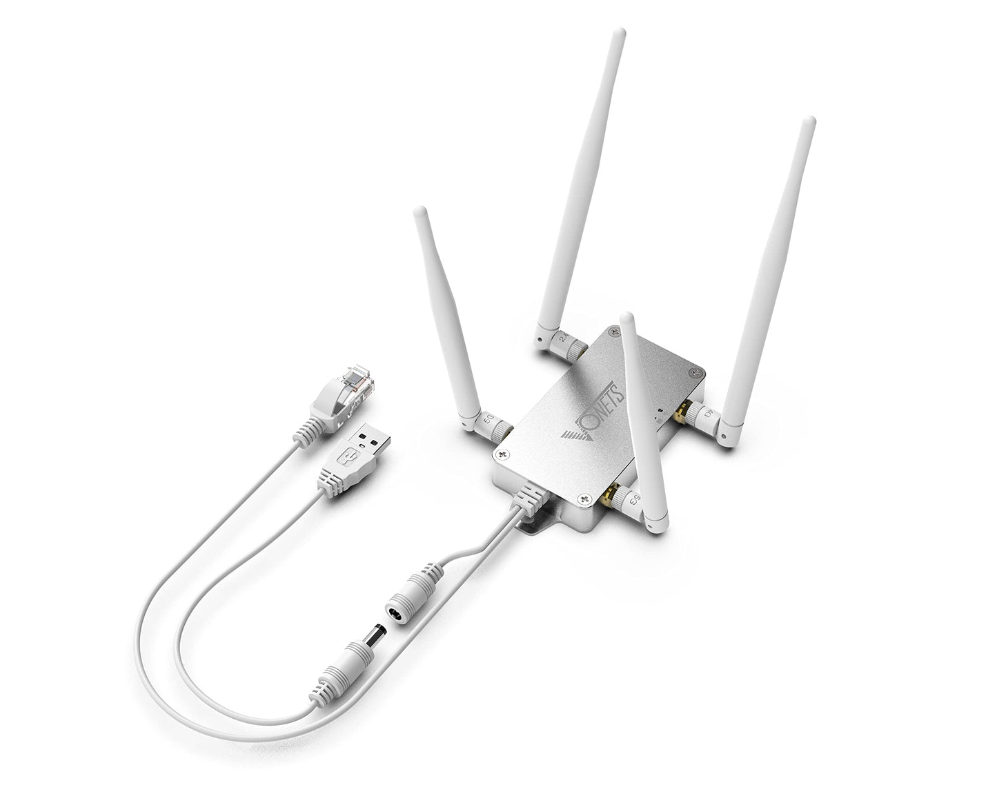VONETS VBG1200 Industrial Mini Dual Band 2.4GHz/5GHz WiFi Bridge/Router/WiFi to Ethernet Adapter/AC1200 WiFi Signal Range Extender 1 RJ45 Male